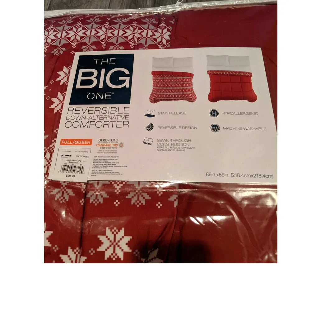 The Big‎ One® Down-Alternative Reversible Comforter NEW $100
